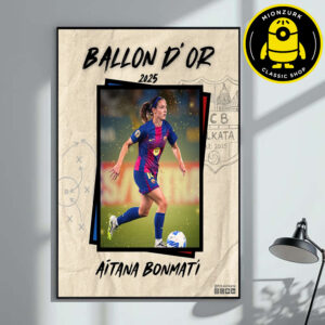 The 2025 Women’ Ballon D’or Is Aitana Bonmati Home Decor Poster Canvas