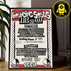 The Bouncing Souls Merch Poster ECFU Tour 2025 Festival Date Lists Home Decor Poster Canvas
