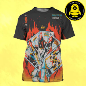 The Hives Tonight Poster In Houston TX At House Of Blues On September 9th 2025 The Playing Cards Artwork All Over Print Shirt