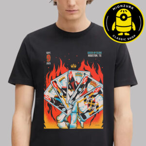 The Hives Tonight Poster In Houston TX At House Of Blues On September 9th 2025 The Playing Cards Artwork Unisex T-Shirt