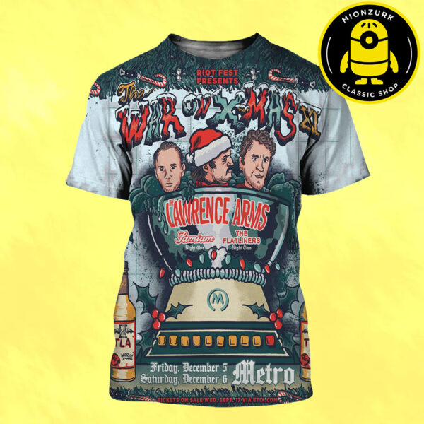 The Lawrence Arms Event Poster The War On Xmas XI At Metro In Chicago On December 5 And 6 2025 All Over Print Shirt