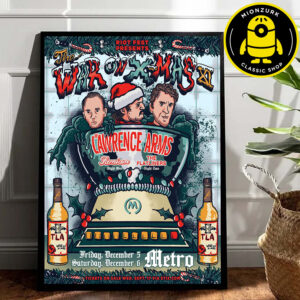 The Lawrence Arms Event Poster The War On Xmas XI At Metro In Chicago On December 5 And 6 2025 Home Decor Poster Canvas