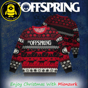 The Offspring Black And Red And Logo Christmas 2025 Ugly Sweater