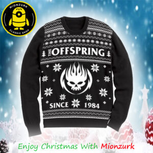 The Offspring Black Since 1984 Logo Christmas 2025 Ugly Sweater For Holiday