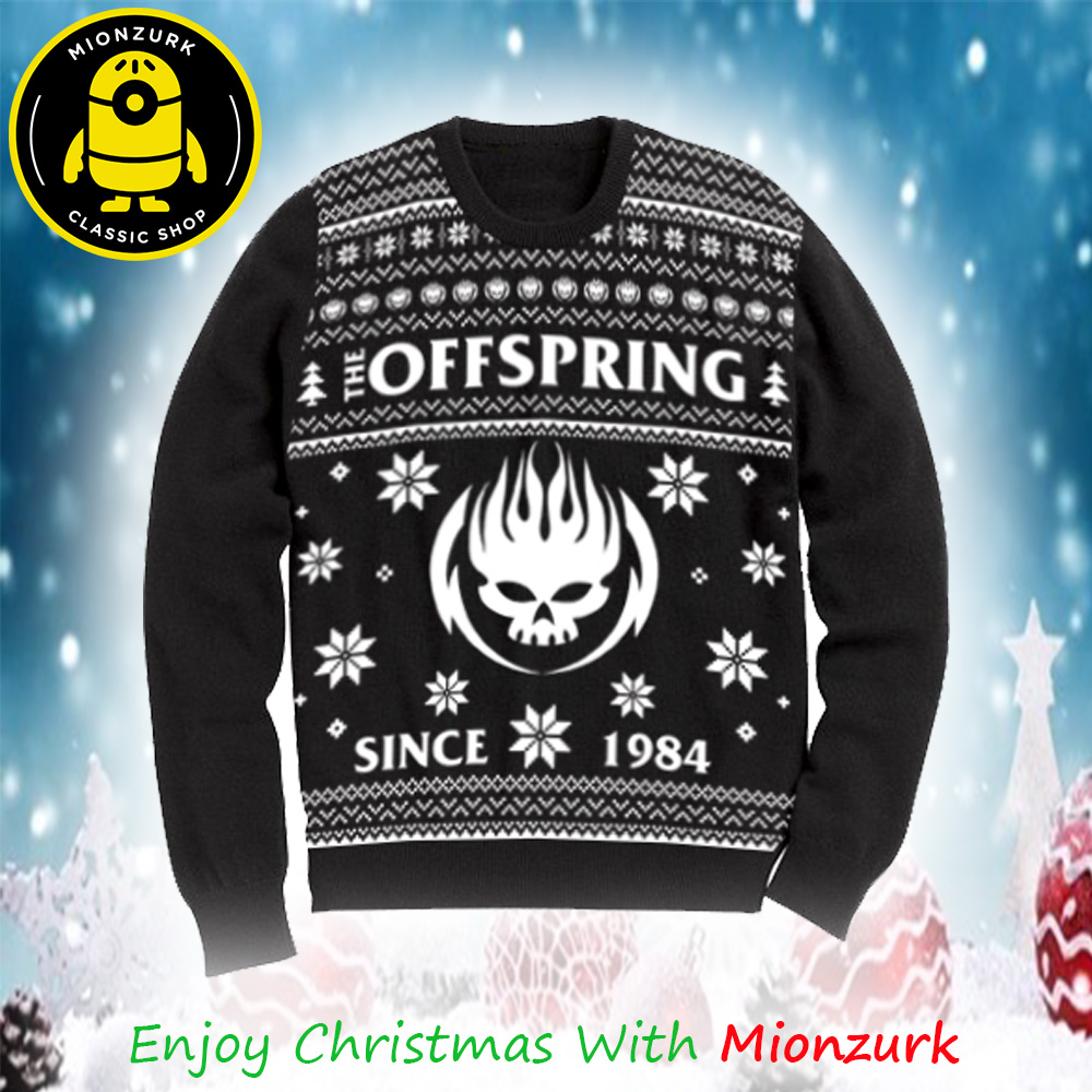 The Offspring Black Since 1984 Logo Christmas 2025 Ugly Sweater For Holiday