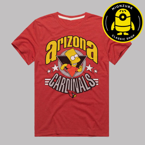The Simpsons Bart X Arizona Cardinals NFL Unisex T-Shirt