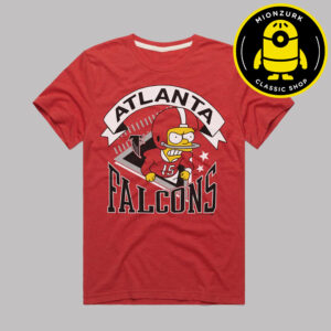 The Simpsons Bart x Atlanta Falcons NFL Unisex T-Shirt