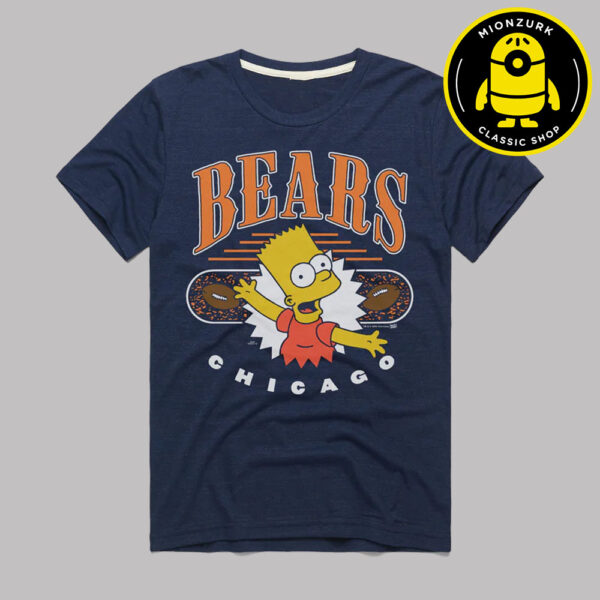 The Simpsons Bart x Chicago Bears NFL 2025 Unisex T-Shirt