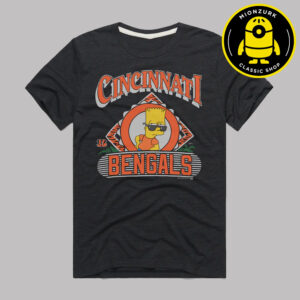 The Simpsons Bart x Cincinnati Bengals NFL 2025 Unisex T-Shirt