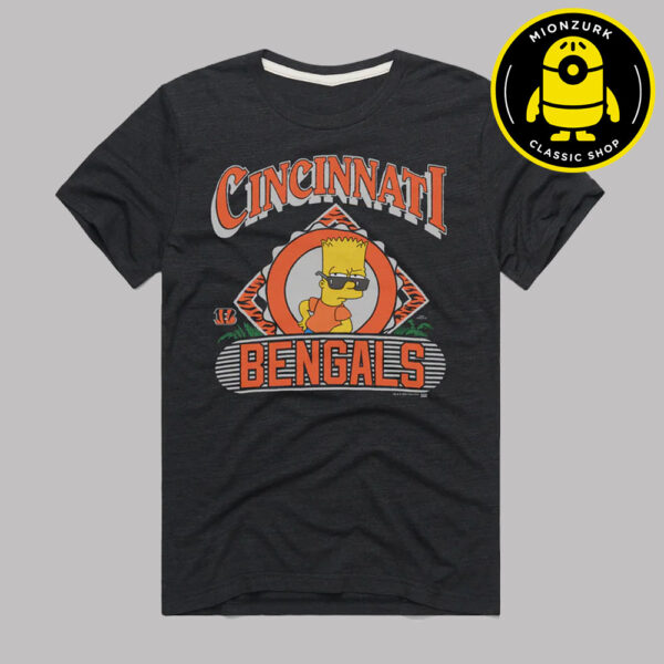The Simpsons Bart x Cincinnati Bengals NFL 2025 Unisex T-Shirt