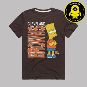 The Simpsons Bart x Cleveland Browns NFL 2025 Unisex T-Shirt