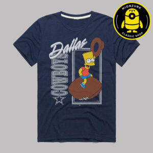 The Simpsons Bart x Dallas Cowboys NFL 2025 Unisex T-Shirt