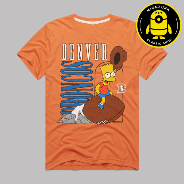 The Simpsons Bart x Denver Broncos NFL 2025 Unisex T-Shirt
