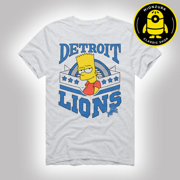 The Simpsons Bart x Detroit Lions NFL 2025 Unisex T-Shirt