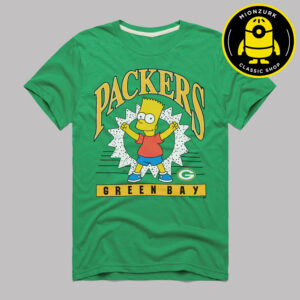 The Simpsons Bart x Green Bay Packers NFL 2025 Unisex T-Shirt