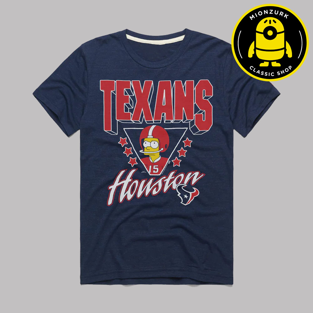 The Simpsons Bart x Houston Texans NFL 2025 Unisex T-Shirt