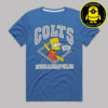 The Simpsons Bart x Indianapolis Colts NFL 2025 Unisex T-Shirt