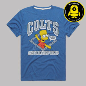 The Simpsons Bart x Indianapolis Colts NFL 2025 Unisex T-Shirt