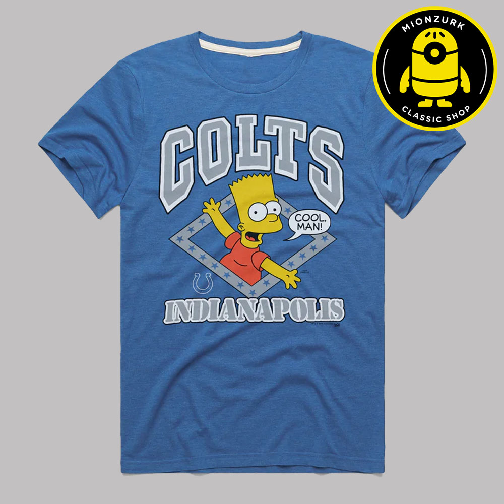 The Simpsons Bart x Indianapolis Colts NFL 2025 Unisex T-Shirt