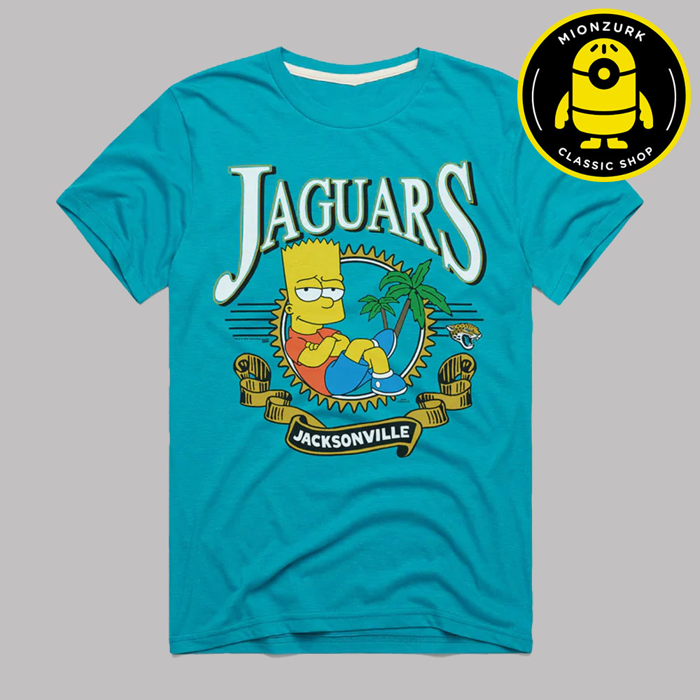 The Simpsons Bart x Jacksonville Jaguars NFL 2025 Unisex T-Shirt