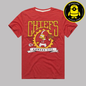 The Simpsons Bart x Kansas City Chiefs NFL 2025 Unisex T-Shirt