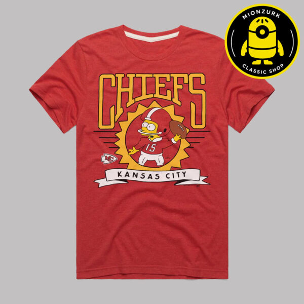 The Simpsons Bart x Kansas City Chiefs NFL 2025 Unisex T-Shirt