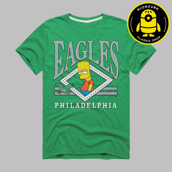 The Simpsons Bart x Philadelphia Eagles NFL 2025 Unisex T-Shirt