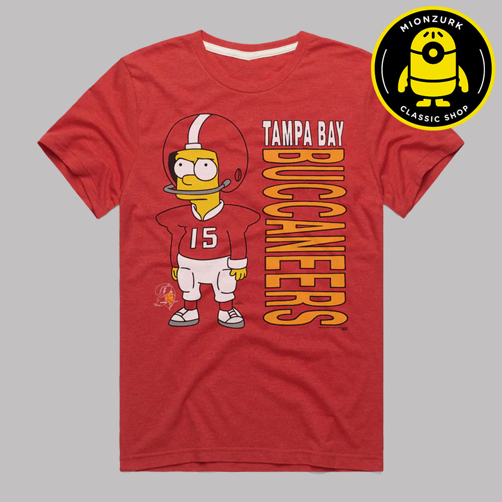 The Simpsons Bart x Tampa Bay Buccaneers NFL 2025 Unisex T-Shirt
