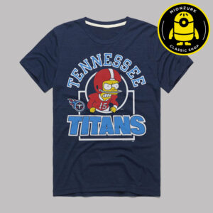 The Simpsons Bart x Tennessee Titans NFL 2025 Unisex T-Shirt