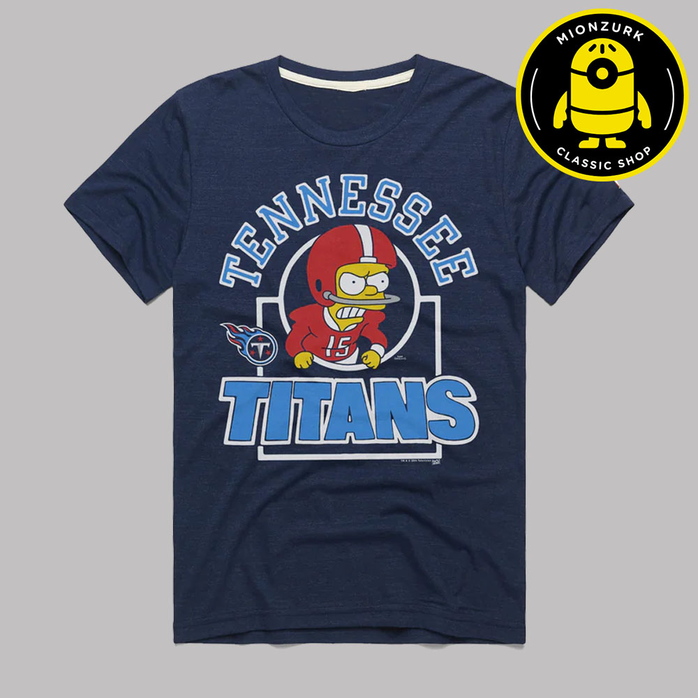 The Simpsons Bart x Tennessee Titans NFL 2025 Unisex T-Shirt