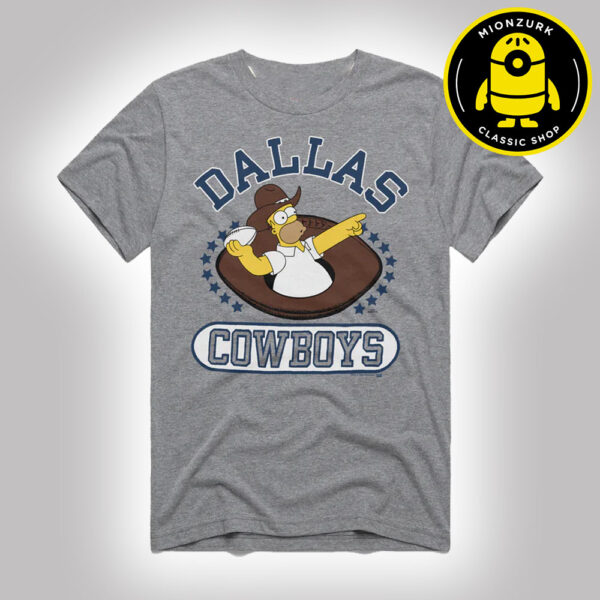 The Simpsons Homer x Dallas Cowboys NFL 2025 Unisex T-Shirt