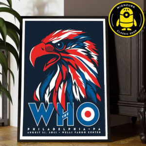 The Who Merch Poster In Philadelphia PA At Wells Fargo Center On August 21 2025 Home Decor Poster Canvas