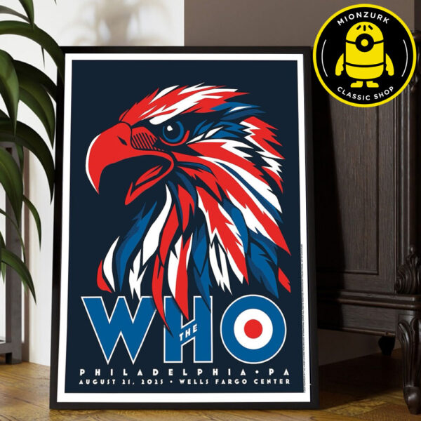The Who Merch Poster In Philadelphia PA At Wells Fargo Center On August 21 2025 Home Decor Poster Canvas
