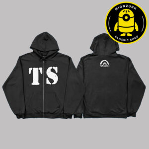 Turnstile Merchandise Tee The Never Enough Tour 2025 TS Logo Unisex Zip Hoodie