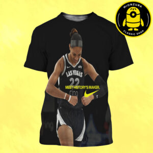 A’ja Wilson 2025 WNBA Finals MVP Poster Nike Celebrates Her Second Championship Meet History’s Maker Wall Art All Over Print Shirt