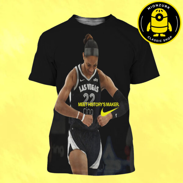 A’ja Wilson 2025 WNBA Finals MVP Poster Nike Celebrates Her Second Championship Meet History’s Maker Wall Art All Over Print Shirt