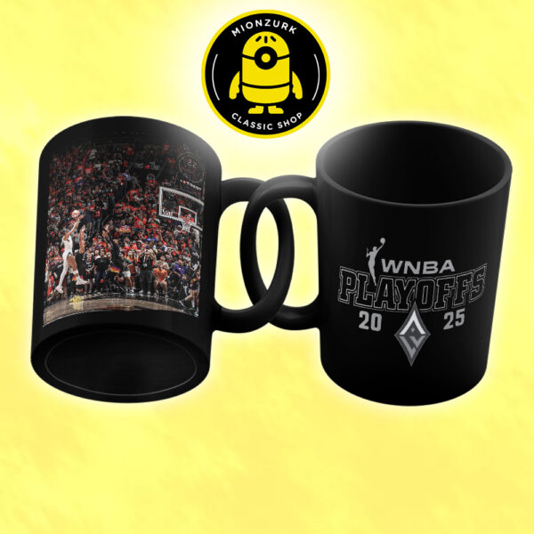 A’ja Wilson Las Vegas Aces Dropping Buckets Poster – WNBA Finals 2025 Game 3 Win Over Phoenix Mercury Ceramic Mug