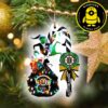 Buffalo Sabres NHL Grinch Candy Cane Custom Name Xmas Ornament
