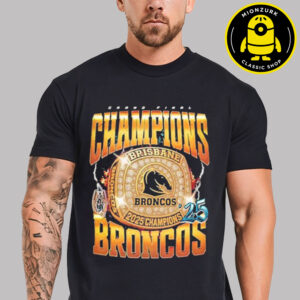 Brisbane Broncos 2025 NRL Premiers Ring Champions Unisex T-Shirts