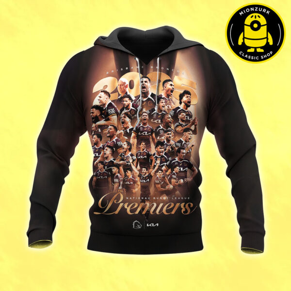 Brisbane Broncos Are 2025 National Rugby League Premiers Champions All Over Print Shirt