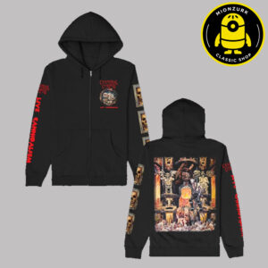 Cannibal Corpse 25th Anniversary Merch Live Cannibalism Unisex Zip Hoodie