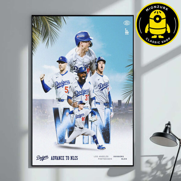 Congrats Los Angeles Dodgers Win 2025 NLCS MLB Home Decor Poster Canvas