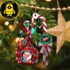 Detroit Red Wings NHL Grinch Candy Cane Custom Name Xmas Gifts Ornament