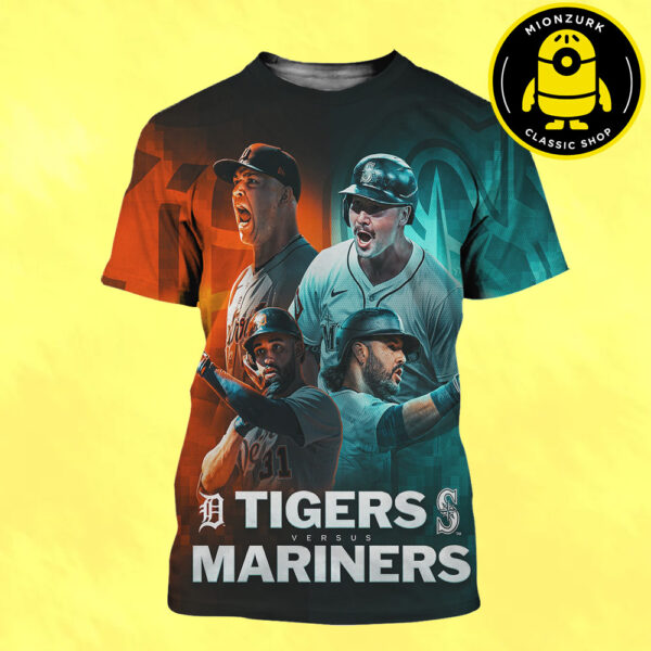 Detroit Tigers Versus Seattle Mariners MLB ALDS 2025 All Over Print Shirt