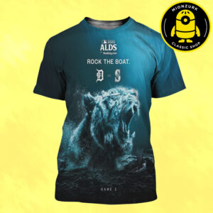 Detroit Tigers Vs Seattle Mariners Matchup Rock The Boat Game 2 MLB 2025 ALDS All Over Print Shirt