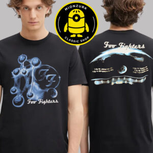 Foo Fighters Tokyo 2025 Merch Tee Blue Glow Live In 2025 Tour Two Sided Unisex T-Shirt