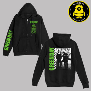 Green Day Warning 25 Photo Unisex Zip Hoodie