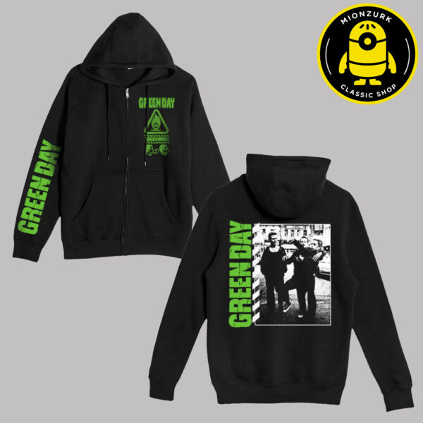Green Day Warning 25 Photo Unisex Zip Hoodie
