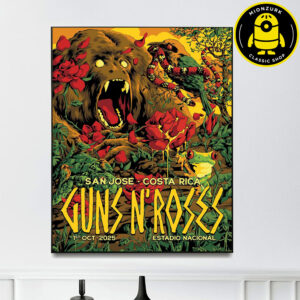 Guns N Roses Event Poster Latin America Leg Of The Tour In San Jose Costa Rica At Estadio Nacional On October 1 2025 Home Decor Poster Canvas