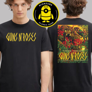 Guns N Roses Event Poster Latin America Leg Of The Tour In San Jose Costa Rica At Estadio Nacional On October 1 2025 Two Sided Unisex T-Shirt